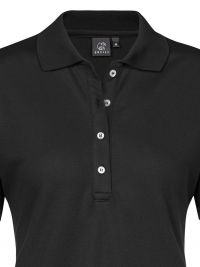 Schwarzes Damen Poloshirt